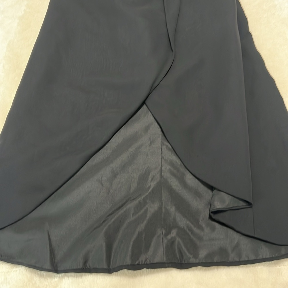 Kleinfeld Pleated-Bodice High-Low Bridesmaid Dress Black Size 2 NWT - Picture 10 of 15